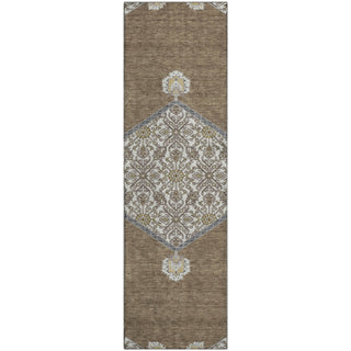 Piper Looms Mayfield Oriental AMF1011 Brown Machine Washable Area Rug Runner Main Image