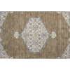 Piper Looms Mayfield Oriental AMF1011 Brown Machine Washable Area Rug Scatter Main Image