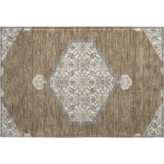 Piper Looms Mayfield Oriental AMF1011 Brown Machine Washable Area Rug Scatter Main Image