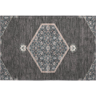 Piper Looms Mayfield Oriental AMF1011 Charcoal Machine Washable Area Rug Scatter Main Image