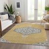 Piper Looms Mayfield Oriental AMF1011 Gold Machine Washable Area Rug Lifestyle Image Feature