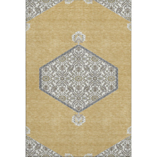 Piper Looms Mayfield Oriental AMF1011 Gold Machine Washable Area Rug main image