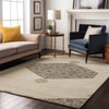 Piper Looms Mayfield Oriental AMF1011 Ivory Machine Washable Area Rug Lifestyle Image Feature