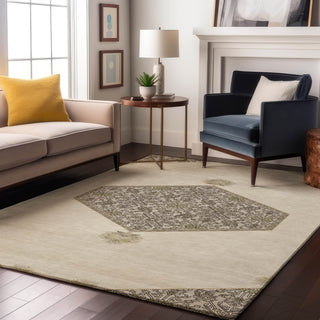Piper Looms Mayfield Oriental AMF1011 Ivory Machine Washable Area Rug Lifestyle Image Feature