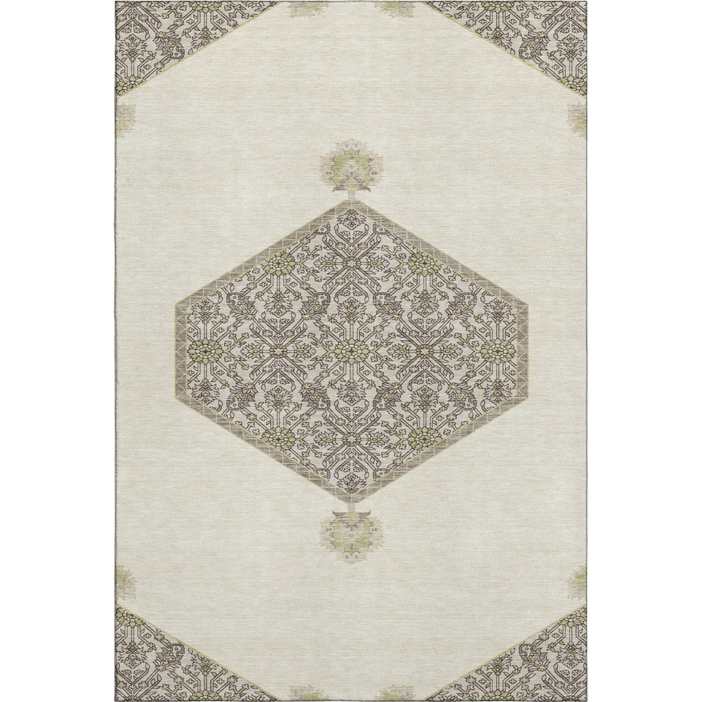 Piper Looms Mayfield Oriental AMF1011 Ivory Machine Washable Area Rug main image