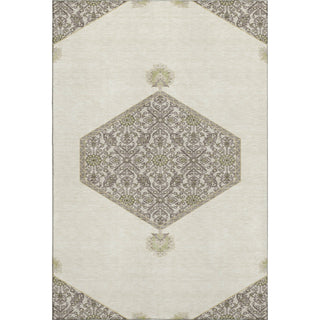 Piper Looms Mayfield Oriental AMF1011 Ivory Machine Washable Area Rug main image