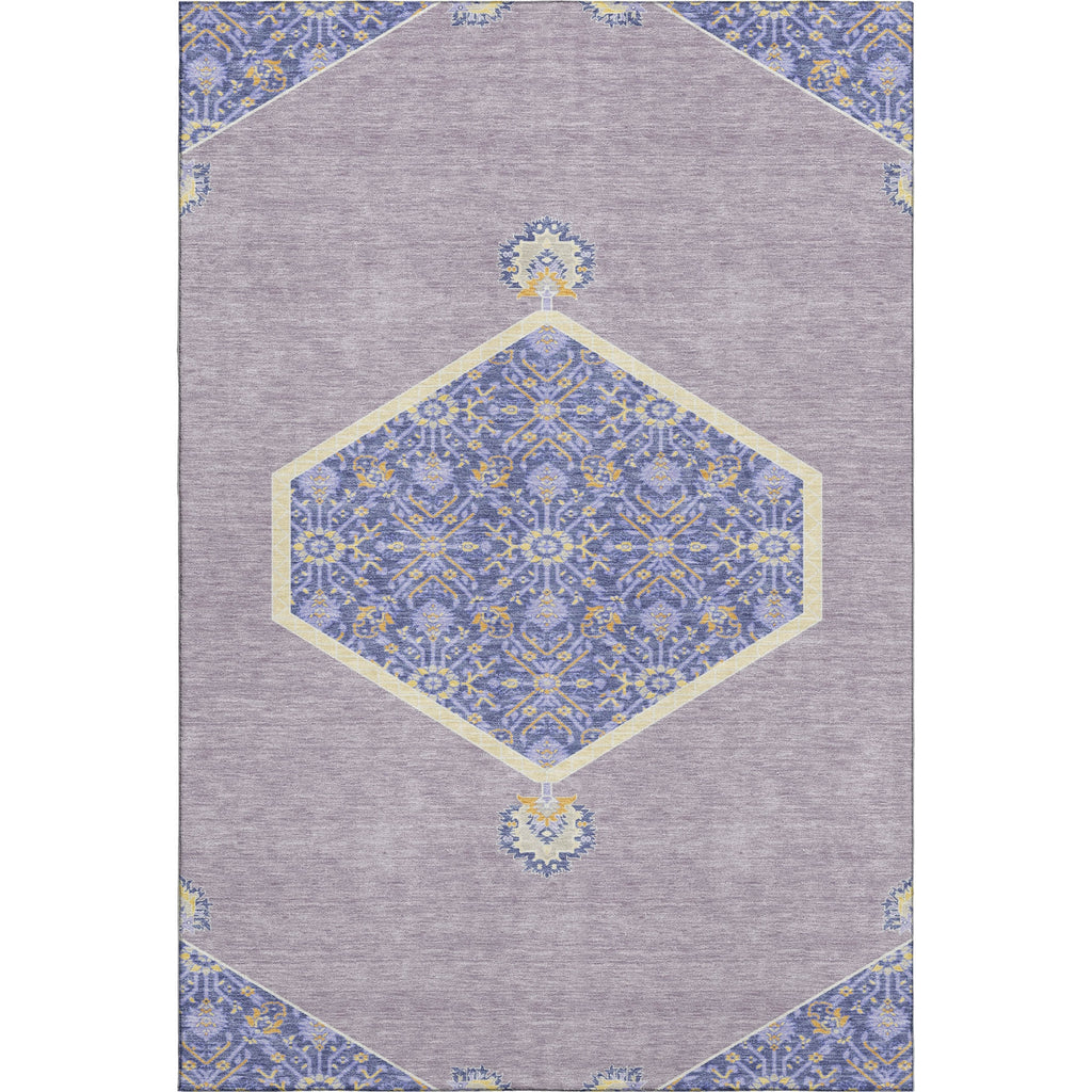 Piper Looms Mayfield Oriental AMF1011 Lavender Machine Washable Area Rug main image