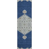 Piper Looms Mayfield Oriental AMF1011 Navy Machine Washable Area Rug Runner Main Image