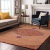 Piper Looms Mayfield Oriental AMF1011 Peach Machine Washable Area Rug Lifestyle Image Feature