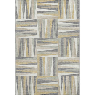 Piper Looms Mayfield Squares AMF1012 Beige Machine Washable Area Rug main image