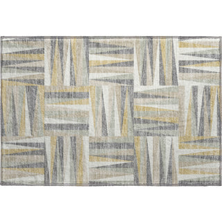 Piper Looms Mayfield Squares AMF1012 Beige Machine Washable Area Rug Scatter Main Image