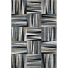 Piper Looms Mayfield Squares AMF1012 Black Machine Washable Area Rug main image