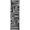 Piper Looms Mayfield Squares AMF1012 Black Machine Washable Area Rug Runner Main Image