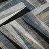Piper Looms Mayfield Squares AMF1012 Black Machine Washable Area Rug Swatch Image