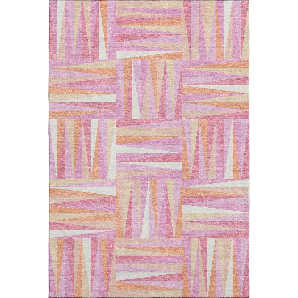 Piper Looms Mayfield Squares AMF1012 Blush Machine Washable Area Rug main image