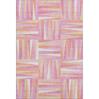 Piper Looms Mayfield Squares AMF1012 Blush Machine Washable Area Rug main image