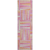 Piper Looms Mayfield Squares AMF1012 Blush Machine Washable Area Rug Runner Main Image