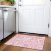 Piper Looms Mayfield Squares AMF1012 Blush Machine Washable Area Rug Scatter Lifestyle Image Feature