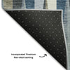Piper Looms Mayfield Squares AMF1012 Denim Machine Washable Area Rug Backing Image