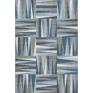 Piper Looms Mayfield Squares AMF1012 Denim Machine Washable Area Rug main image
