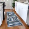 Piper Looms Mayfield Squares AMF1012 Denim Machine Washable Area Rug Runner Lifestyle Image Feature
