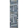 Piper Looms Mayfield Squares AMF1012 Denim Machine Washable Area Rug Runner Main Image