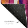 Piper Looms Mayfield Squares AMF1012 Garnet Machine Washable Area Rug Backing Image
