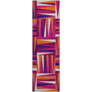 Piper Looms Mayfield Squares AMF1012 Garnet Machine Washable Area Rug Runner Main Image