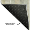 Piper Looms Mayfield Squares AMF1012 Ivory Machine Washable Area Rug Backing Image