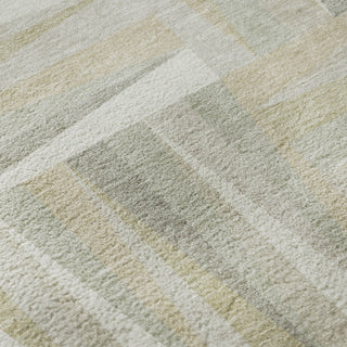 Piper Looms Mayfield Squares AMF1012 Ivory Machine Washable Area Rug Swatch Image