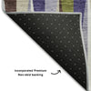 Piper Looms Mayfield Squares AMF1012 Lavender Machine Washable Area Rug Backing Image
