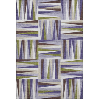 Piper Looms Mayfield Squares AMF1012 Lavender Machine Washable Area Rug main image