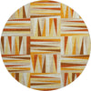 Piper Looms Mayfield Squares AMF1012 Orange Machine Washable Area Rug Round Main Image