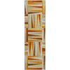 Piper Looms Mayfield Squares AMF1012 Orange Machine Washable Area Rug Runner Main Image