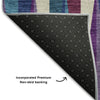 Piper Looms Mayfield Squares AMF1012 Purple Machine Washable Area Rug Backing Image