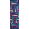 Piper Looms Mayfield Squares AMF1012 Purple Machine Washable Area Rug Runner Main Image