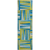 Piper Looms Mayfield Squares AMF1012 Teal Machine Washable Area Rug Runner Main Image