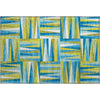 Piper Looms Mayfield Squares AMF1012 Teal Machine Washable Area Rug Scatter Main Image