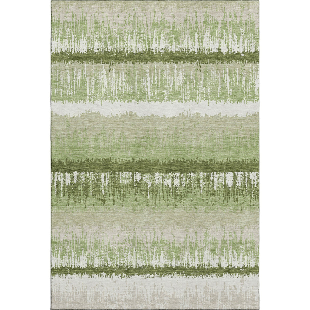 Piper Looms Mayfield Stripes AMF1013 Aloe Machine Washable Area Rug main image