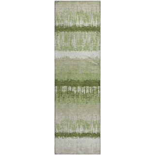 Piper Looms Mayfield Stripes AMF1013 Aloe Machine Washable Area Rug Runner Main Image