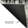 Piper Looms Mayfield Stripes AMF1013 Black Machine Washable Area Rug Backing Image