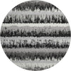 Piper Looms Mayfield Stripes AMF1013 Black Machine Washable Area Rug Round Main Image
