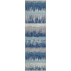 Piper Looms Mayfield Stripes AMF1013 Blue Machine Washable Area Rug Runner Main Image