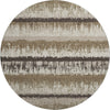Piper Looms Mayfield Stripes AMF1013 Brown Machine Washable Area Rug Round Main Image