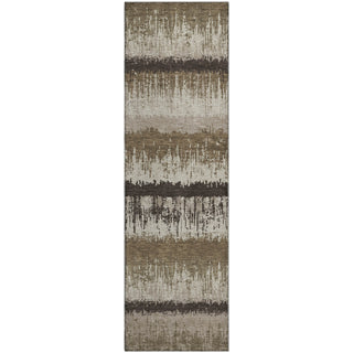 Piper Looms Mayfield Stripes AMF1013 Brown Machine Washable Area Rug Runner Main Image