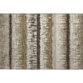 Piper Looms Mayfield Stripes AMF1013 Brown Machine Washable Area Rug Scatter Main Image