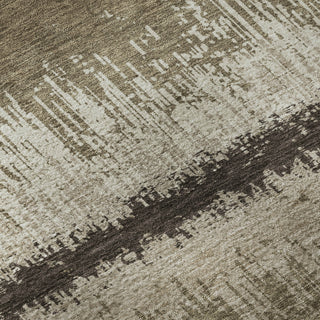 Piper Looms Mayfield Stripes AMF1013 Brown Machine Washable Area Rug Swatch Image