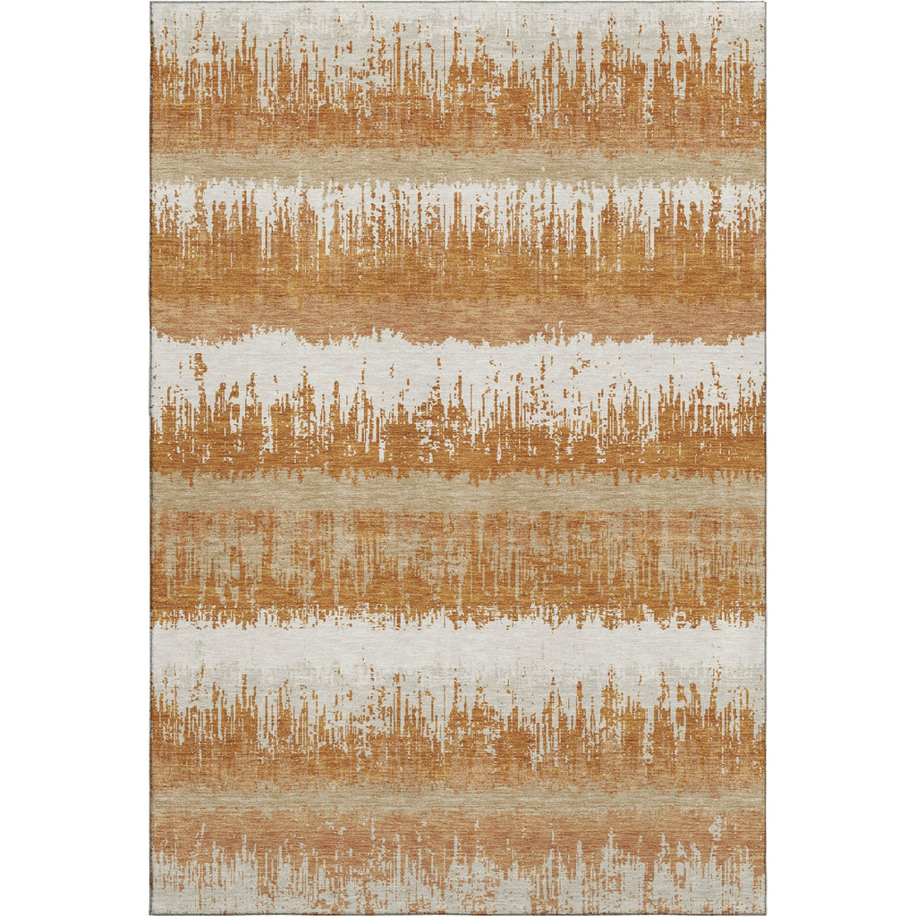 Piper Looms Mayfield Stripes AMF1013 Copper Machine Washable Area Rug main image