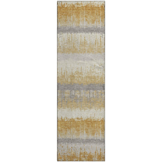 Piper Looms Mayfield Stripes AMF1013 Gold Machine Washable Area Rug Runner Main Image