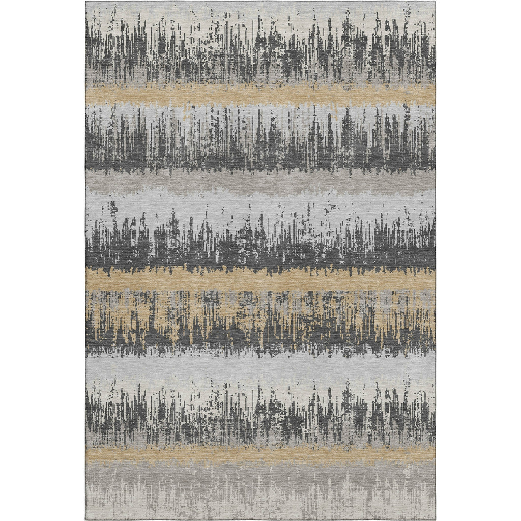 Piper Looms Mayfield Stripes AMF1013 Gray Machine Washable Area Rug main image